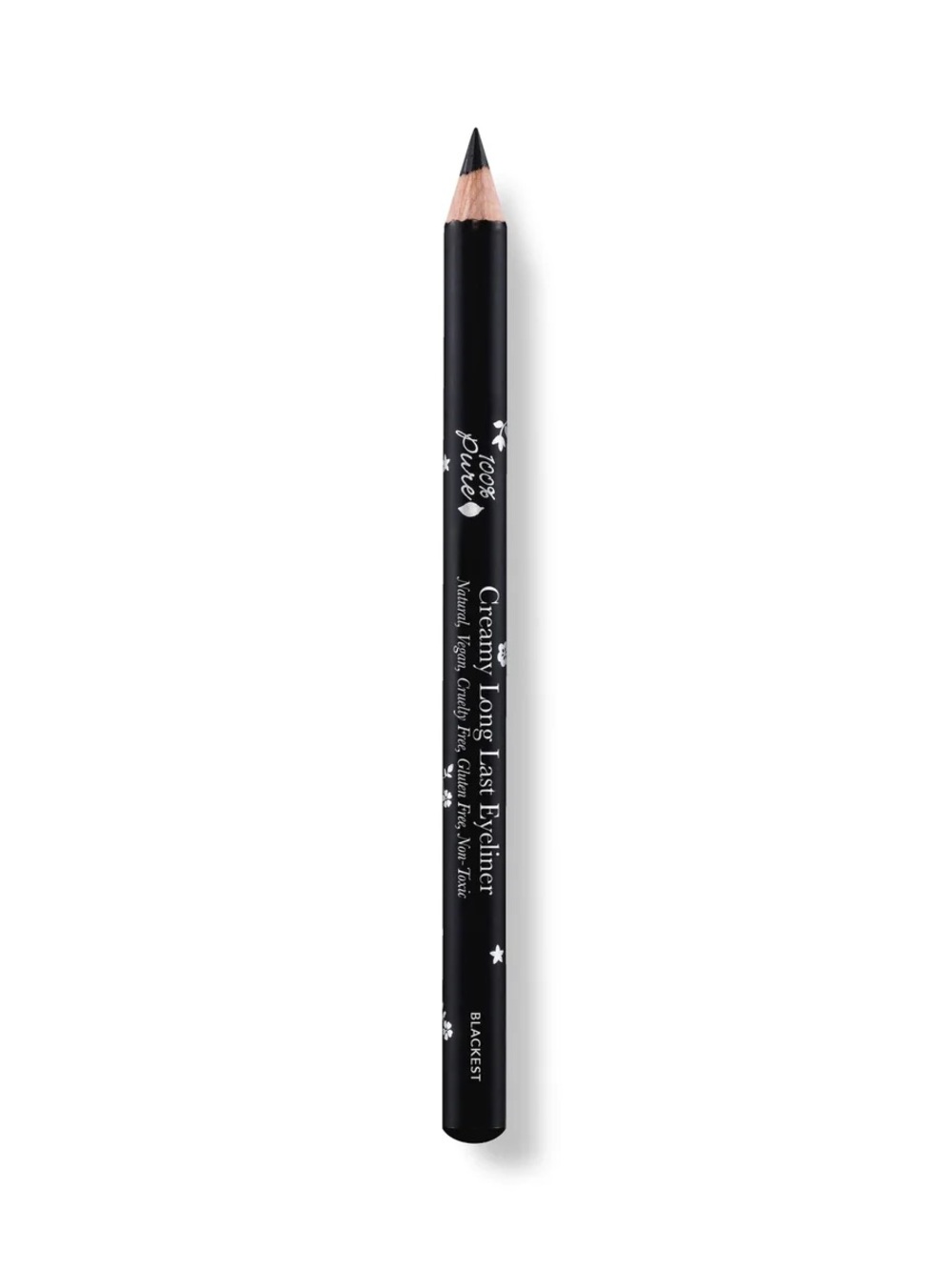 100% Pure Creamy Long Last Eyeliner Blackest NEW Natural Kohl Black Full Size